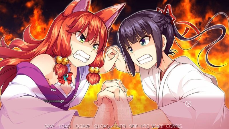 Trap Shrine — Anime cover art showing illustrated shrine characters together — Trap Shrine game screenshot.